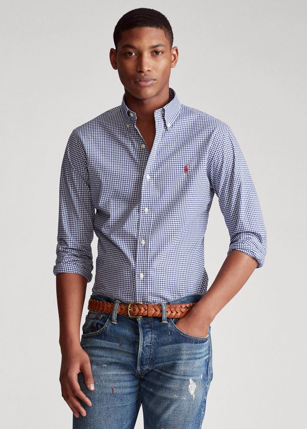 Camisa Polo Ralph Lauren Classic Fit Gingham Homem 21578-TFQU